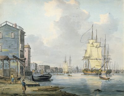 La Tamise à Rotherhithe, années 1790 - William Anderson